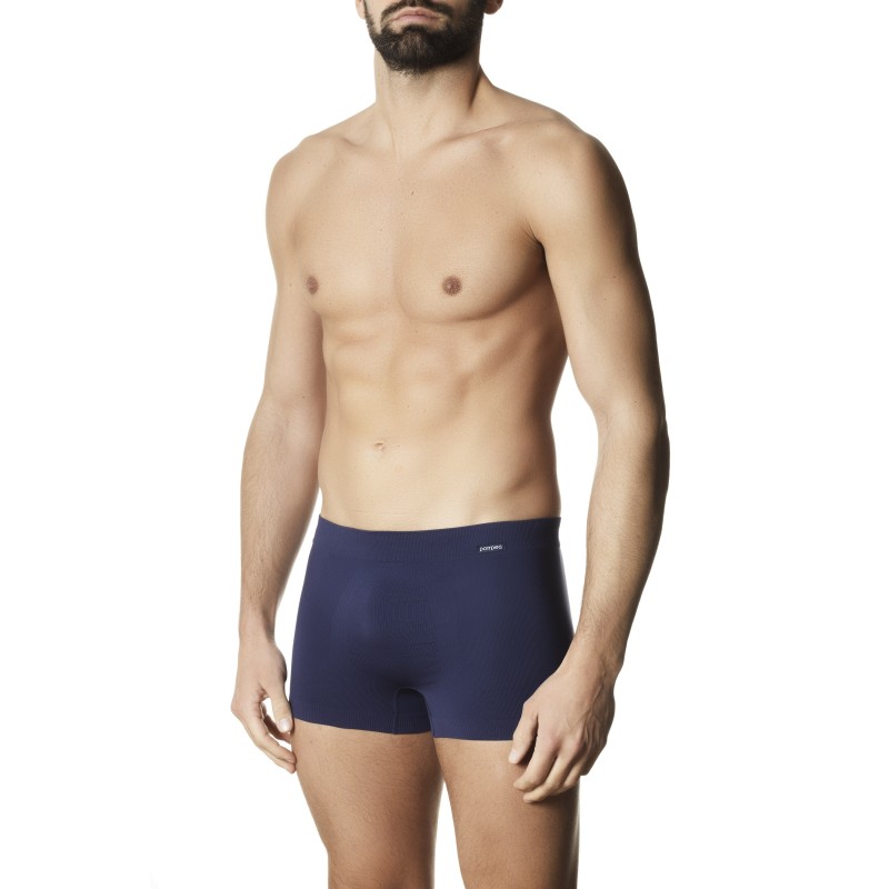 Bezšvové boxerky Costa Silver Modré