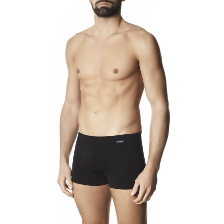 Bezešvé boxerky Pompea Costa Silver z pružného mikrovlákna, černé | BezšvováBielizeň.sk