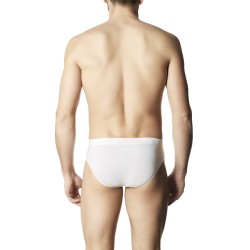 Pánske slipy Cotton Biele