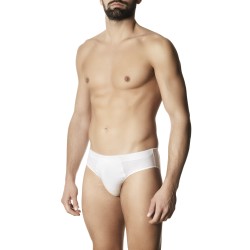 Pánske slipy Cotton Biele