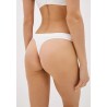 Bederní tanga Feel z mikrovlákna (3PACK), bílé | BezšvováBielizeň.sk