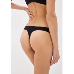 Bederní tanga Feel z mikrovlákna (3PACK), černé | BezšvováBielizeň.sk